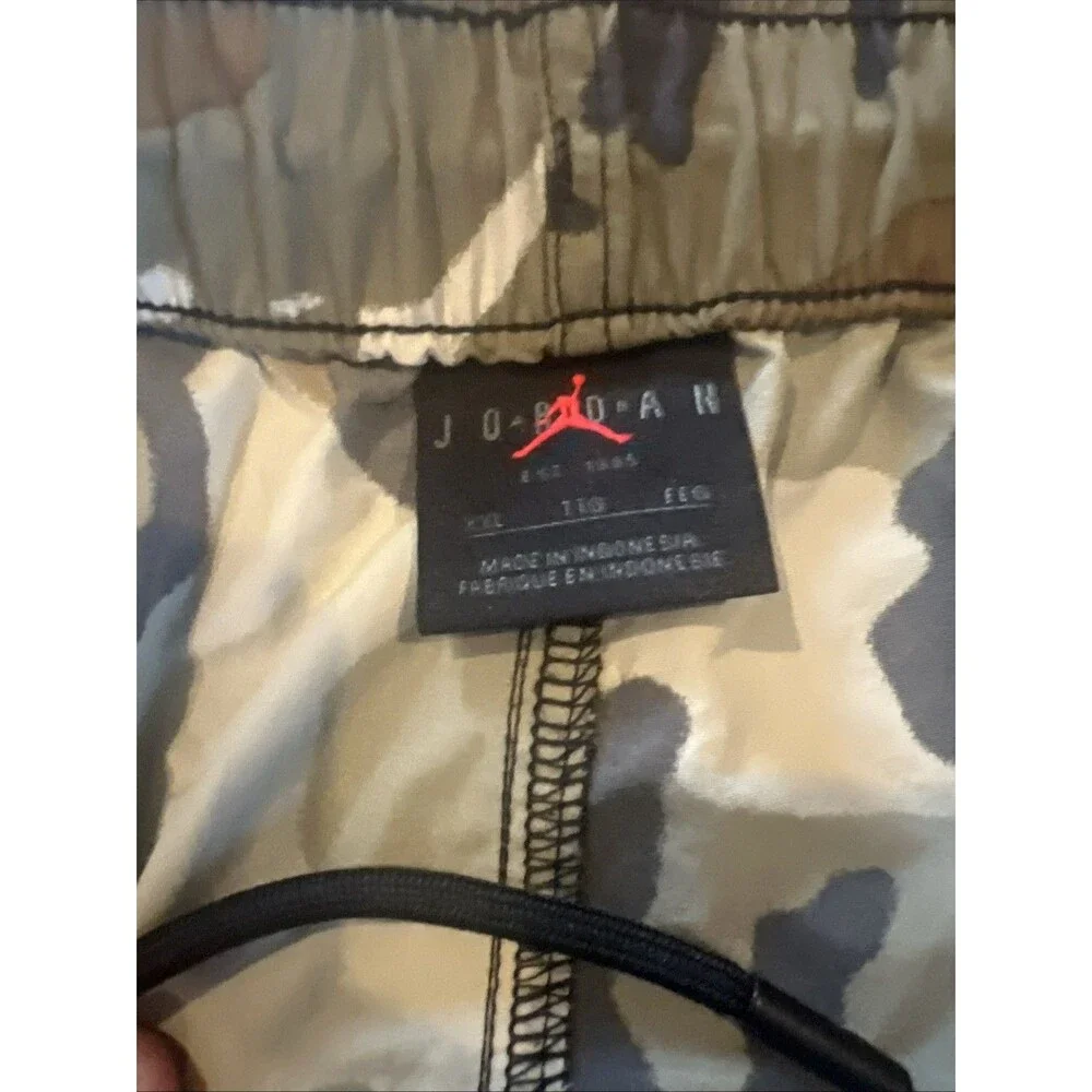 Nike Air Jordan MVP Jogger Pants Camo Olive Men's Size XXL 2XL FZ3529-380